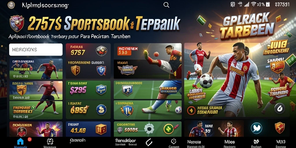 Tampilan menarik dari aplikasi Sportsbook 2757 saat melakukan taruhan.