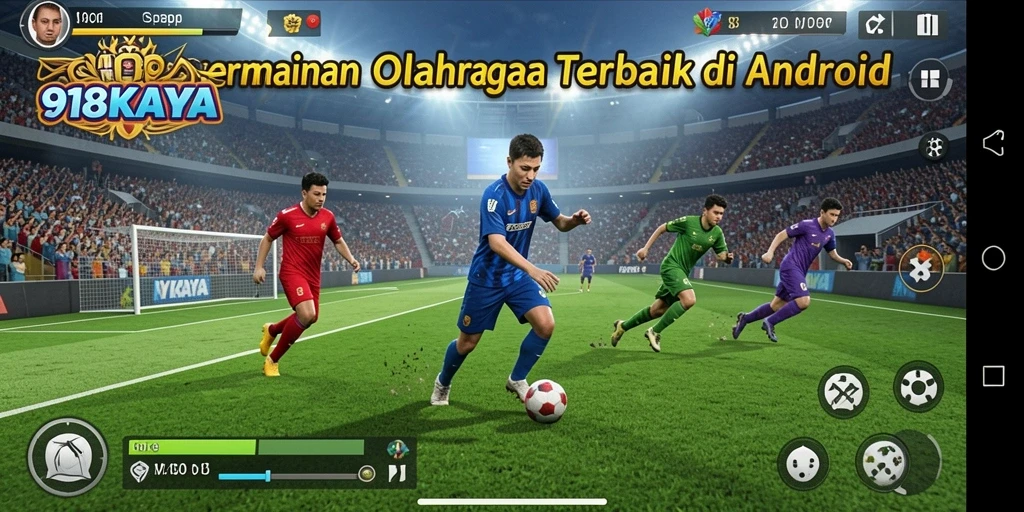 Tampilan gameplay 918KAYA yang mendebarkan saat bertanding.