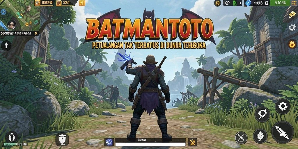 Screenshot gameplay <strong>BATMANTOTO</strong> menampilkan aksi mendebarkan di dunia terbuka.