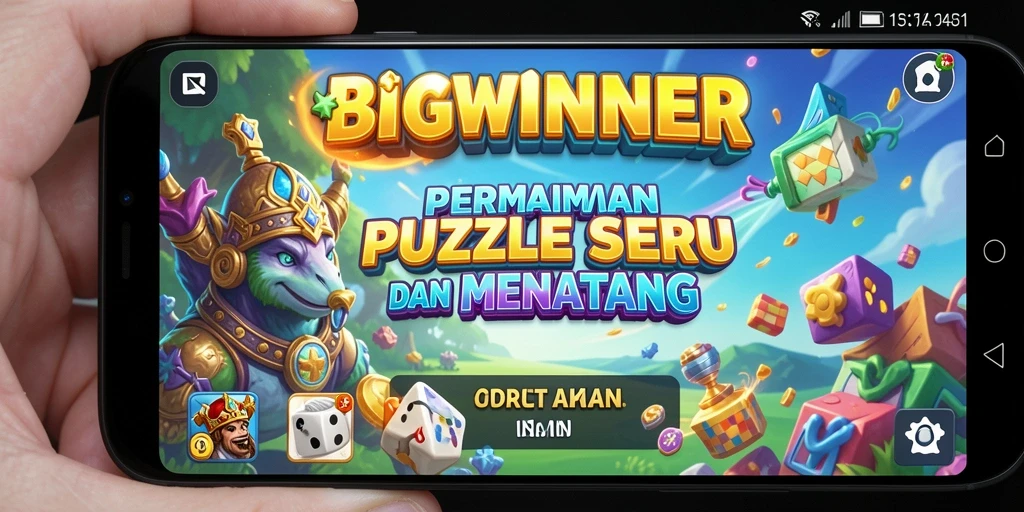 Tampilan gameplay BIGWINNER dengan puzzle menarik dan tantangan seru.
