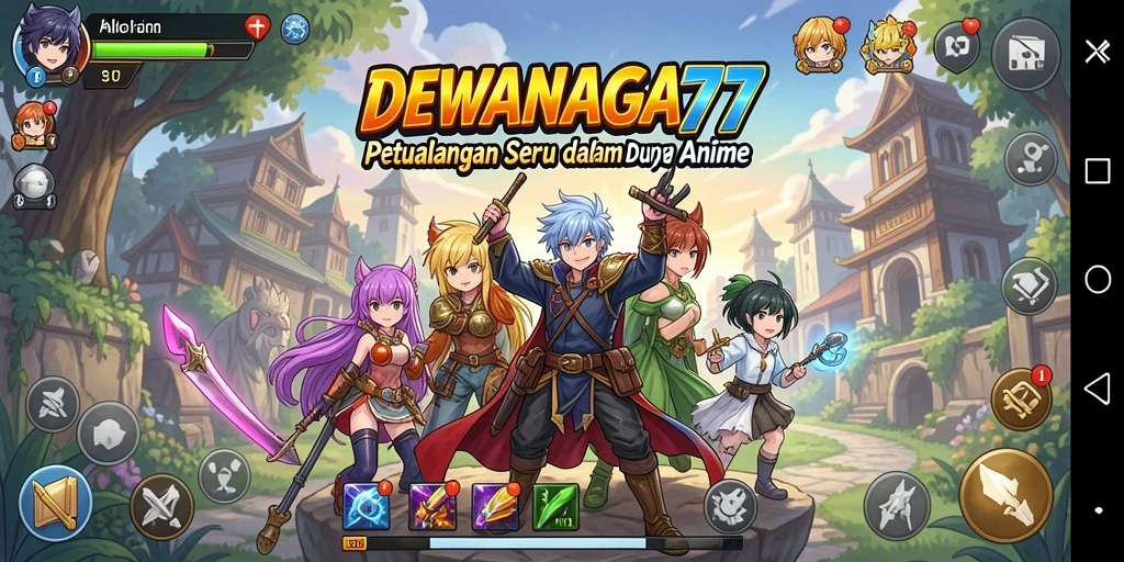 Gameplay seru dengan karakter anime yang menarik.