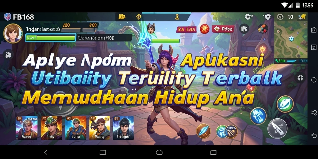 Tampilan utama FB168 dengan fitur-fitur Utility yang bermanfaat.