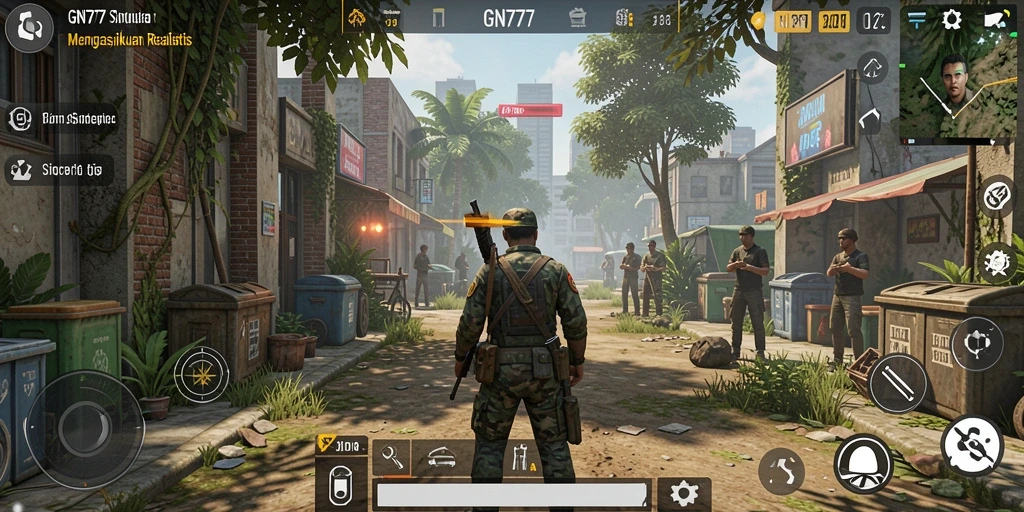 Tampilan gameplay GN777 dengan simulasi yang menarik dan interaktif.