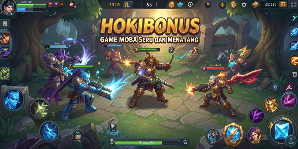 Tampilan gameplay menegangkan dari HOKIBONUS dengan aksi tim yang seru.