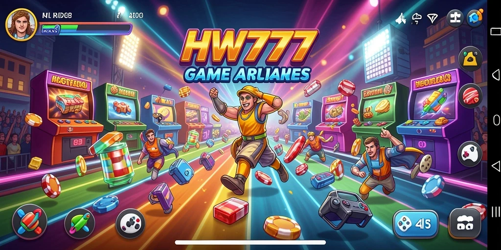 Screenshot menunjukkan gameplay seru dan menantang dari HW777.