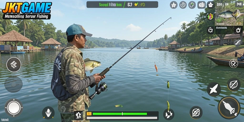 Tangkapan ikan yang mengesankan dalam gameplay JKTGAME.