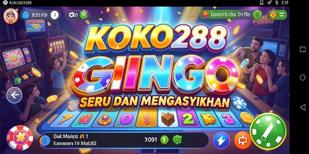 Tampilan permainan Bingo yang menarik dan interaktif di KOKO288.