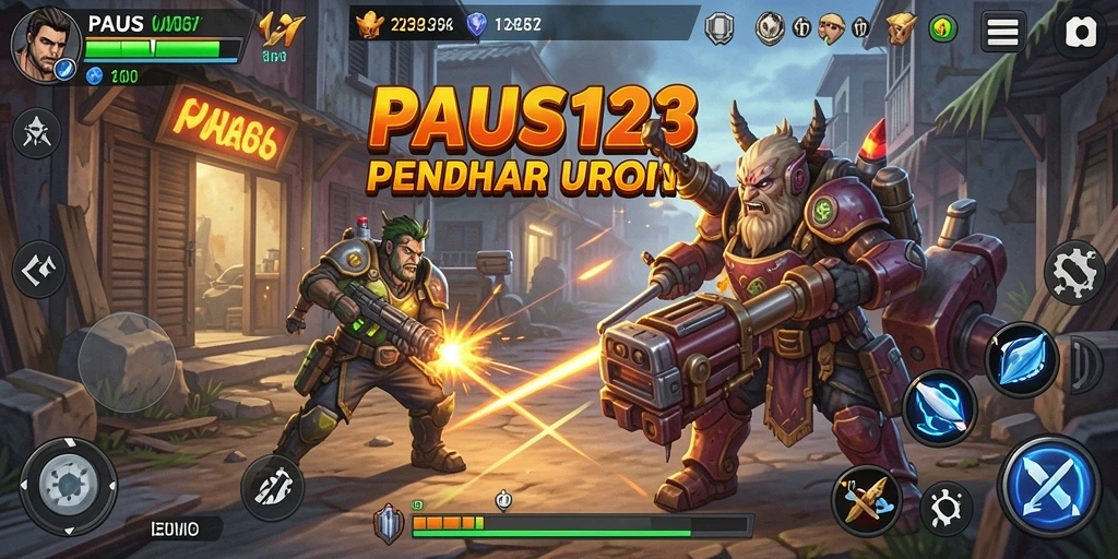 Tampilan gameplay PAUS123 yang menegangkan di medan perang.