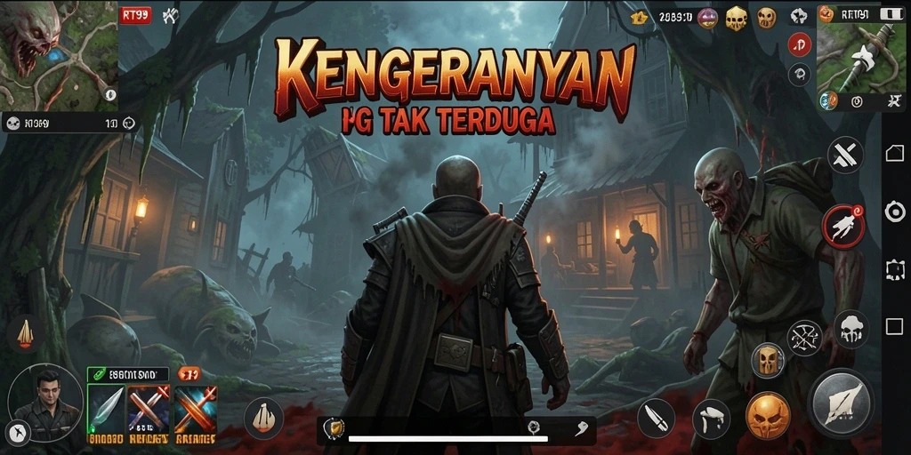 Gameplay menegangkan di RT99 memperlihatkan suasana horror yang mendalam.
