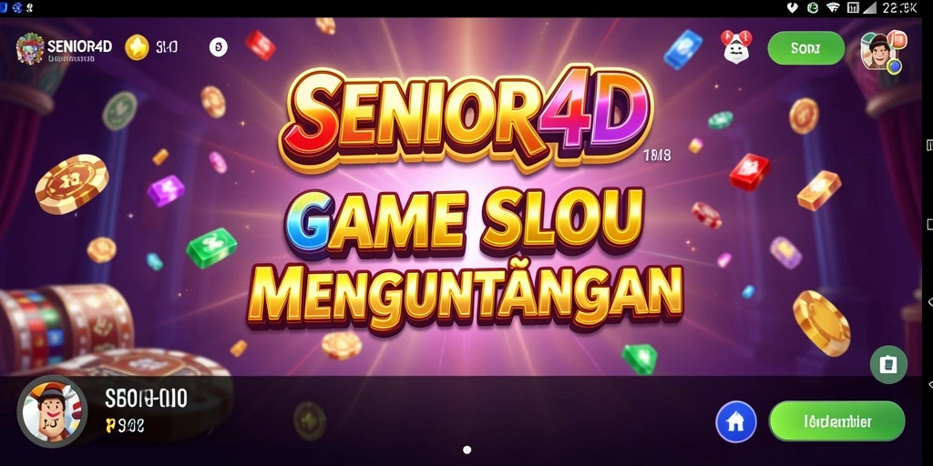 Tampilan menarik dari gameplay SENIOR4D dengan Slot yang seru.